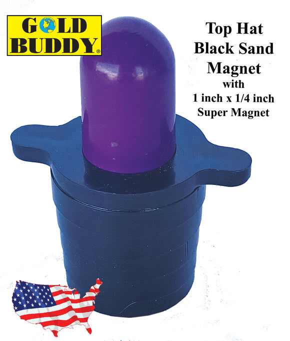 Gold Buddy 2 X Top Hat Black Sand Magnet