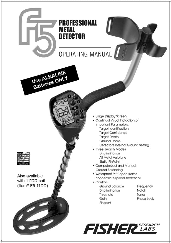 Fisher F5 Detector Instruction Manual