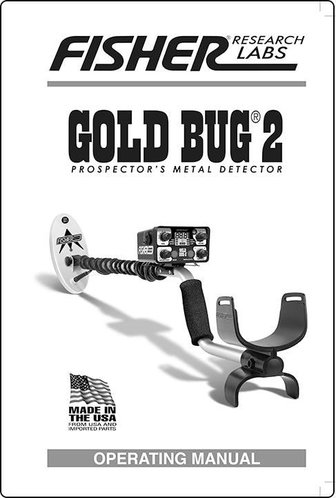 Fisher Digital Gold Bug 2 Detector Instruction Manual