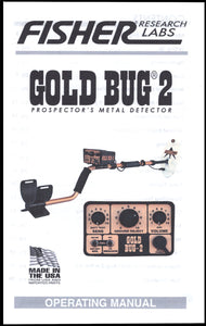 Fisher Original Gold Bug 2 Detector Instruction Manual