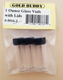 3 Pack of Small Glass Vials with Lids