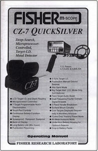 Fisher CZ-7 Quick Silver Detector Instruction Manual